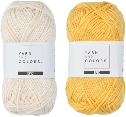 Yarn and Colors Striped Jumper Strickpaket 1 S Sunflower-3