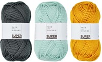 Super Must-Have Kissen Häkelpaket 1 Graphite / Mustard / Jade Gravel