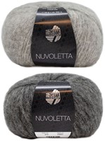 Nuvoletta Raglanmantel Strickpaket 2 Light/Dark Grey 42/46
