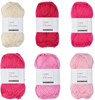 Wollplatz Regenbogen Mobile Häkelpaket 4 Girly