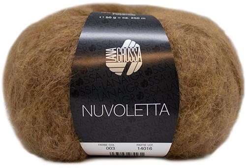 Nuvoletta Poncho Strickpaket 2 Camel 36/42