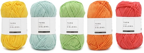 Wollplatz Regenbogen Babydecke Häkelpaket 1 Pastel Wiege