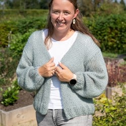 Kurze Jacke Strickpaket Elegant