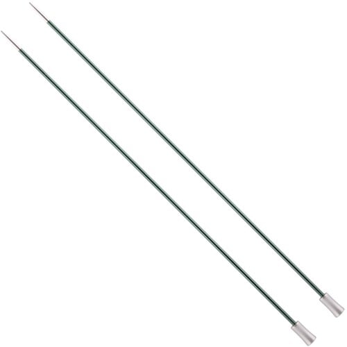 Knitpro Zing Stricknadeln 40cm 3mm | Dunkelgrün
