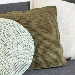 Strickanleitung Acrylic Ribbon Kissen