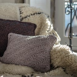 Strickanleitung RibbonXL Kissen Diagonal