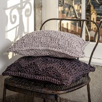 Strickanleitung RibbonXL Kissen Schachbrett