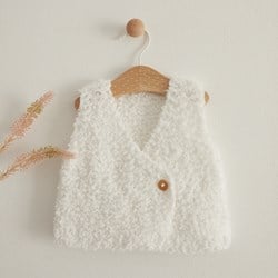 Strickmuster für ärmellose Babyjacke von Katia Nuvole (digital)