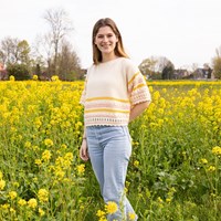 Breipatroon Ecopuno Gestreepte Noppen Shirt