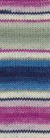 Lana Grossa Landlust Die Sockenwolle 118 Hellgrau/Ecru/Fuchsia/Blau/Jeans/Nachtblau/Hellrosa/Flieder gestreift-3