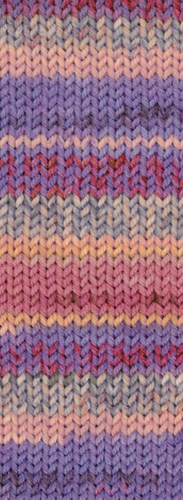 Lana Grossa Landlust Die Sockenwolle 422 Grau/Apricot/Erica/Rust/Peach/Lila/Dunkelrot/Grau-3