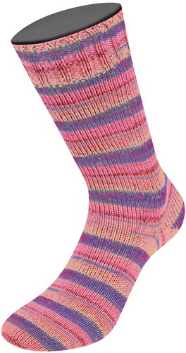 Lana Grossa Landlust Die Sockenwolle 422 Grau/Apricot/Erica/Rust/Peach/Lila/Dunkelrot/Grau-2