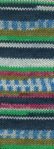 Lana Grossa Landlust Die Sockenwolle 714 Bordeaux/Hellgrau/Grün/Dunkelpetrol/Blau/Oliv gestreift / mit Jacquard-3