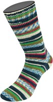 Lana Grossa Landlust Die Sockenwolle 714 Bordeaux/Hellgrau/Grün/Dunkelpetrol/Blau/Oliv gestreift / mit Jacquard-2