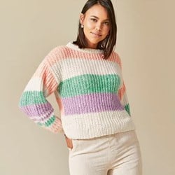 Phil Bonbon Streifenpullover Strickpaket