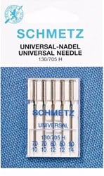 Schmetz Universal Nadeln NM 70 t/m 90 - 1 x 5 Nadeln auf Karte