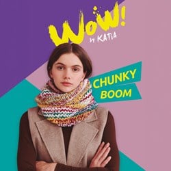 Katia Leaflet WOW Chunky Boom Rollkragen-Strickmuster NL/EN/DE/FR/ES/IT