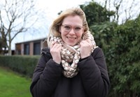 Chunky Loop Schal Häkelpaket 001 Clay & Cream