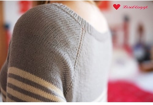 Strickanleitung Streifen-Pulli Bambus