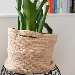 Häkelanleitung Cotton Tube Korb