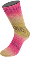 Lana Grossa Meilenweit 100 Alpaca Print 2201 Rosa/Pink/Violett/Blass-/Senfgelb/Limette/Beige/Khaki-3