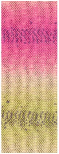 Lana Grossa Meilenweit 100 Alpaca Print 2201 Rosa/Pink/Violett/Blass-/Senfgelb/Limette/Beige/Khaki-2