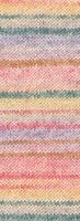 Lana Grossa Meilenweit 100 Cotone Vegano Mango 4453 Himbeer/Vanille/Moosgrn/Blasslila/Natur/Karamell/Rosa-3