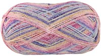 Lana Grossa Meilenweit 100 Cotone Vegano Mango 4457 Hellrot/Natur/Fuchsia/Gelb/Zartgrn/Hellblau/Blau