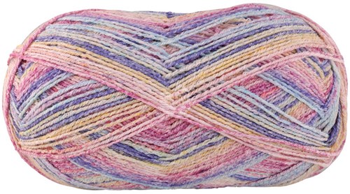 Lana Grossa Meilenweit 100 Cotone Vegano Mango 4457 Hellrot/Natur/Fuchsia/Gelb/Zartgrn/Hellblau/Blau