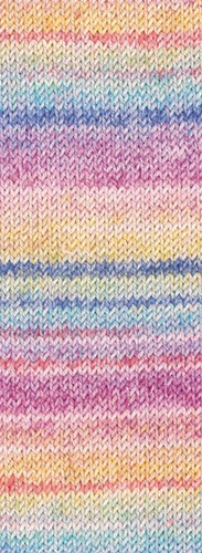 Lana Grossa Meilenweit 100 Cotone Vegano Mango 4457 Hellrot/Natur/Fuchsia/Gelb/Zartgrn/Hellblau/Blau-3