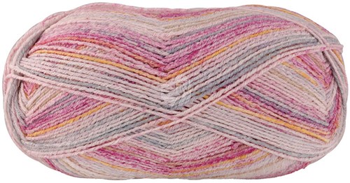 Lana Grossa Meilenweit 100 Cotone Vegano Mango 4458 Rosa/Safrangelb/Fuchsia/Lachs/Beige/Grngrau/Puderrosa