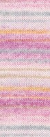 Lana Grossa Meilenweit 100 Cotone Vegano Mango 4458 Rosa/Safrangelb/Fuchsia/Lachs/Beige/Grngrau/Puderrosa-3