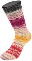 Lana Grossa Meilenweit 100 Dusk 6211 Lila/Rohweiß/Rot/Gelb/Orange/Fuchsia/Dunkelgrau-2
