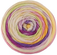 Lana Grossa Meilenweit 100 Dusk 6212 Blau/Rotlila/Creme/Limette/Gelb/Flieder/Rosa