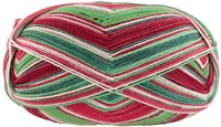 Lana Grossa Meilenweit 100 Merino Christmas 6792 Hellrot/Rot/Dunkel/Mittel/Hellgrün/Weiß