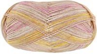 Lana Grossa Meilenweit 100 Merino Extrafine Luna 4111 Beige/Camel/Rosa/Gelb