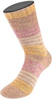 Lana Grossa Meilenweit 100 Merino Extrafine Luna 4111 Beige/Camel/Rosa/Gelb-2