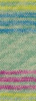 Lana Grossa Meilenweit 100 Merino Extrafine Luna 4112 Mint/Blassgrün/Limette/Blau-3