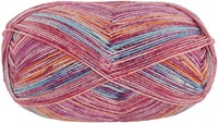 Lana Grossa Meilenweit 100 Merino Extrafine Luna 4115 Pink/Rosa/Orange/Türkisblau/Himbeer