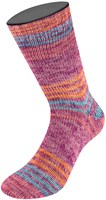 Lana Grossa Meilenweit 100 Merino Extrafine Luna 4115 Pink/Rosa/Orange/Türkisblau/Himbeer-2