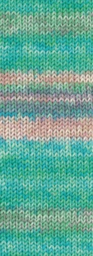 Lana Grossa Meilenweit 100 Seta Piano 3612 Moosgrn/Jade/Weigrn/Fuchsia-3