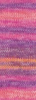 Lana Grossa Meilenweit 100 Seta Piano 3613 Orange/Blauviolett/Pink/Beere/Lachsrosa-3
