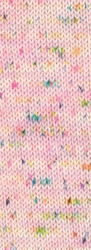 Lana Grossa Meilenweit 100 Spots7047 Rosa/Pastellrosa/Creme/Türkis/Pink/Orange/Gelb/Grün-2