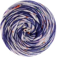 Lana Grossa Meilenweit 100 Spots7048 Jeans/Dunkelblau/Ecru/Rosa/Türkis/Gelb/Limette