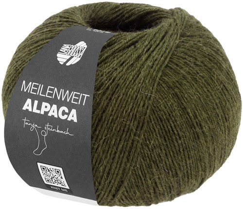Lana Grossa Meilenweit 100 Alpaca 2017 Dunkeloliv