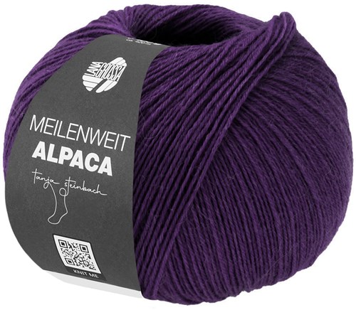 Lana Grossa Meilenweit 100 Alpaca 2021 Dunkelviolett