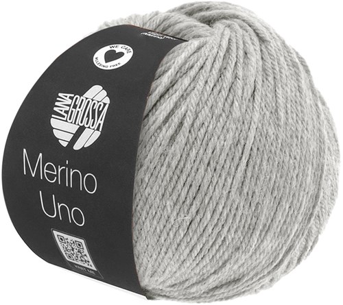 Lana Grossa Merino Uno 010 Hellgrau