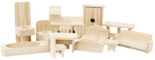 Puppenhaus Möbel Paket