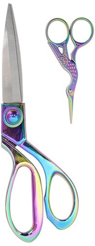 Milward Set Stoffschere (20cm) & Stickschere (9,5cm) Rainbow