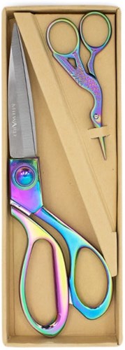 Milward Set Stoffschere (20cm) & Stickschere (9,5cm) Rainbow-2